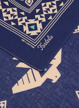 Detail View - Click To Enlarge - FORTELA - Thunderbird Printed Cotton Bandana