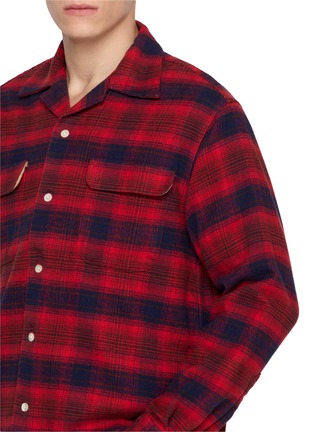  - FORTELA - Baker Plaid Cotton Bowling Shirt