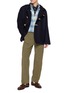 Figure View - Click To Enlarge - FORTELA - Straight Leg Cotton Corduroy Fatigue Pants
