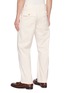 Back View - Click To Enlarge - FORTELA - Straight Leg Herringbone Cotton Fatigue Pants