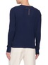 Back View - Click To Enlarge - FORTELA - Long Sleeve Textured Waffle Cotton Henley Top