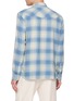 Back View - Click To Enlarge - FORTELA - Josh Camicia Western Chequered Cotton Shirt