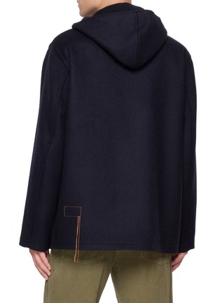 Back View - Click To Enlarge - FORTELA - Kiowa Hooded Wool Duffle Jacket