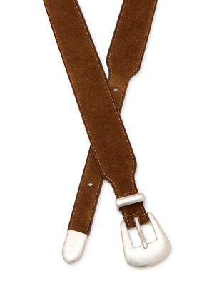 Detail View - Click To Enlarge - FORTELA - Suede Leather Belt