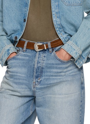 Figure View - Click To Enlarge - FORTELA - Suede Leather Belt
