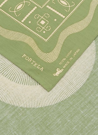 Detail View - Click To Enlarge - FORTELA - Circle Printed Cotton Bandana
