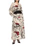 Figure View - Click To Enlarge - YANGKEHAN - Abstract Print Silk Maxi Dress
