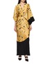 Main View - Click To Enlarge - YANGKEHAN - Wrap V-Neck Silk Maxi Dress