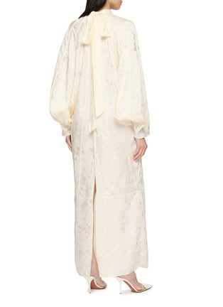 Back View - Click To Enlarge - YANGKEHAN - Floral Jacquard Slik Maxi Dress