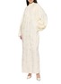 Figure View - Click To Enlarge - YANGKEHAN - Floral Jacquard Slik Maxi Dress