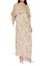 Figure View - Click To Enlarge - YANGKEHAN - Cape Overlay Print Silk Maxi Dress