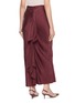 Back View - Click To Enlarge - YANGKEHAN - Draped Silk Maxi Skirt