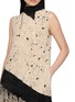  - YANGKEHAN - Sleeveless Printed Mock Neck Silk Maxi Dress