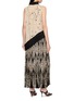 Back View - Click To Enlarge - YANGKEHAN - Sleeveless Printed Mock Neck Silk Maxi Dress