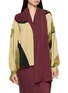 Main View - Click To Enlarge - YANGKEHAN - Scarf Neck Printed Drape Silk Shirt