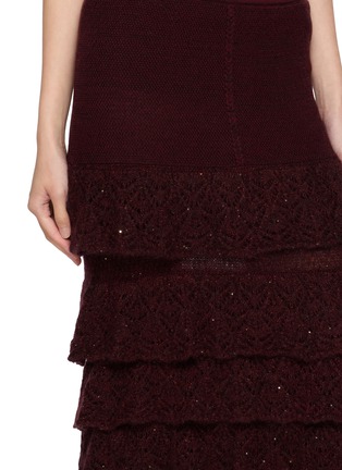  - YANGKEHAN - Tiered Knit Maxi Skirt