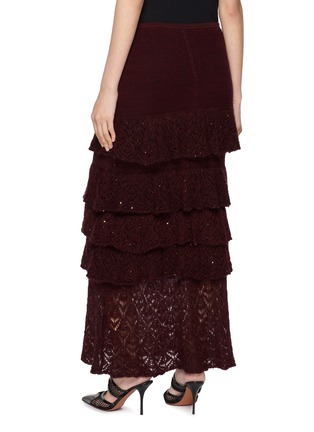 Back View - Click To Enlarge - YANGKEHAN - Tiered Knit Maxi Skirt