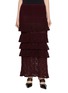 Main View - Click To Enlarge - YANGKEHAN - Tiered Knit Maxi Skirt
