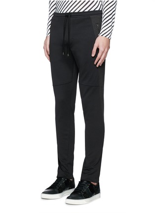 Front View - Click To Enlarge - - - Side stripe zip cuff jogging pants