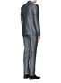 Back View - Click To Enlarge - - - 'Sicilia' check jacquard three piece tuxedo suit