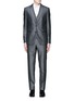 Main View - Click To Enlarge - - - 'Sicilia' check jacquard three piece tuxedo suit