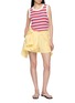 Figure View - Click To Enlarge - CLOVE - Bouclé Striped Contrast Trim Vest