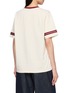 Back View - Click To Enlarge - CLOVE - Retro Graphic Contrast Trim Cotton Jersey Ringer T-Shirt