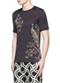 Front View - Click To Enlarge - - - Peacock print T-shirt