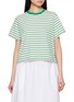 CLOVE Striped Logo Cotton T-Shirt