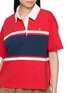  - CLOVE - Logo Colourblock Cotton Polo Shirt