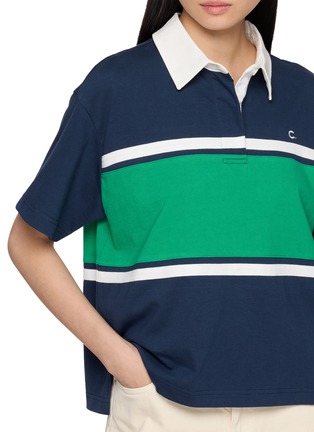  - CLOVE - Logo Colourblock Cotton Polo Shirt
