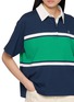  - CLOVE - Logo Colourblock Cotton Polo Shirt