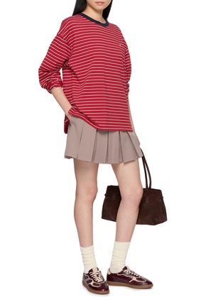 Figure View - Click To Enlarge - CLOVE - Saint Long Sleeve Striped Cotton Top