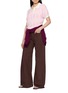 Figure View - Click To Enlarge - CLOVE - Short Sleeve Argyle Collar Knit Polo Sweater