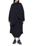 ANREALAGE Ball Pinstripe Stand Collar Coat