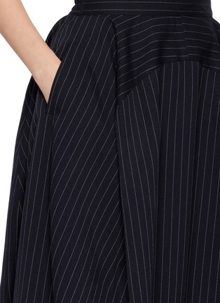  - ANREALAGE - Ball Pinstripe Polyester Midi Skirt