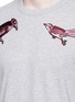 Detail View - Click To Enlarge - - - Bird patch embroidery cotton T-shirt