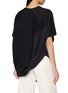 Back View - Click To Enlarge - ANREALAGE - Asymmetric Hem Draped Patchwork T-Shirt