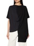 ANREALAGE Asymmetric Hem Draped Patchwork T-Shirt