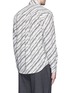 Back View - Click To Enlarge - - - Diagonal stripe cotton poplin shirt