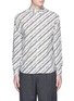 Main View - Click To Enlarge - - - Diagonal stripe cotton poplin shirt