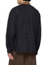 Back View - Click To Enlarge - BAZISZT - Dario Embroidered Textured Cotton Shirt Jacket