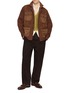 Figure View - Click To Enlarge - BAZISZT - Anakin Embroidered Contrast Corduroy Pocket Overshirt