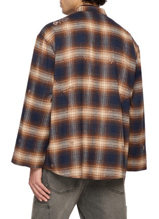 Back View - Click To Enlarge - BAZISZT - Jorah Lace Up Chequered Jacket