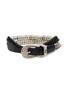 TOGA VIRILIS ACCESSORIES Beaded Buckle Leather Bangle
