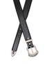 Detail View - Click To Enlarge - TOGA VIRILIS ACCESSORIES - Engraved Buckle Leather Belt