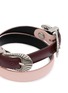 Detail View - Click To Enlarge - TOGA VIRILIS ACCESSORIES - Double Buckle Leather Bangle