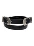 TOGA VIRILIS ACCESSORIES Double Buckle Leather Bangle