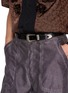Figure View - Click To Enlarge - TOGA VIRILIS ACCESSORIES - Metal Leather Belt
