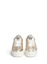 Front View - Click To Enlarge - ASH - 'Cult' snake effect collar metallic leather platform sneakers